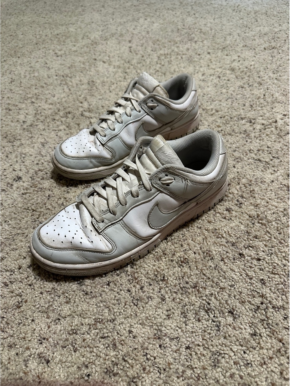 Nike Dunk Low White Sneakers Size 11